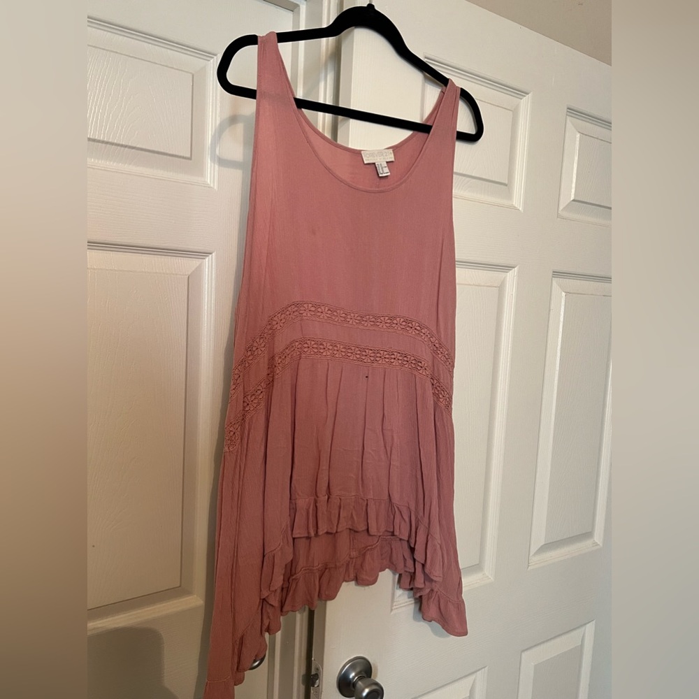 💖 F21+ Mauve Flowy Tank 💖